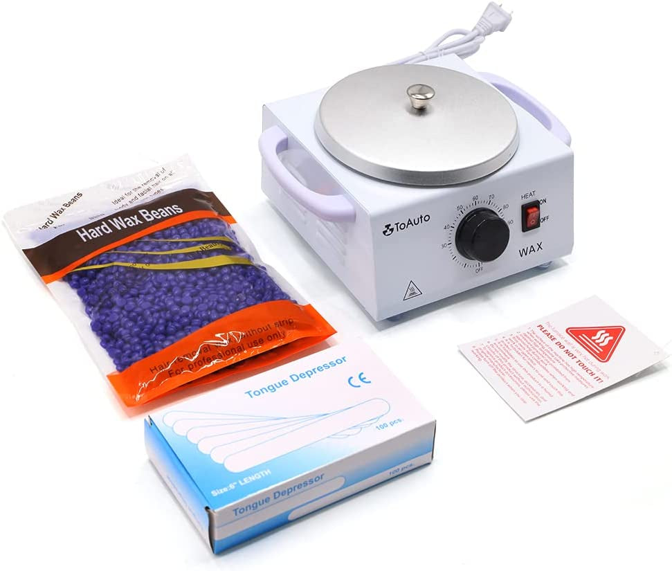 Professional Wax Warmer Kit with 300g Wax Beans, Wax Melting Heater Home Hair Removal Wax Pot 