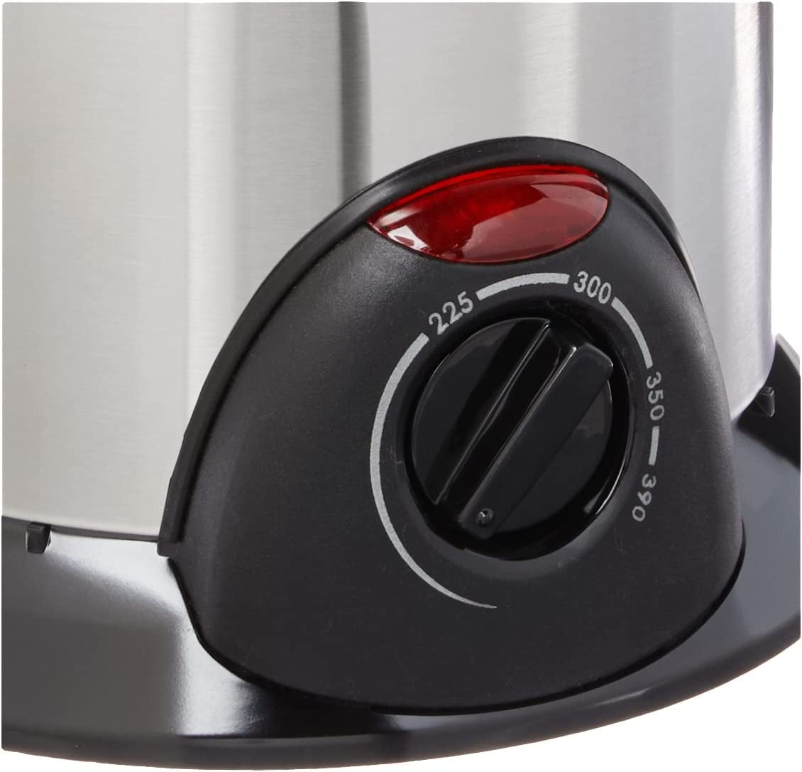  Stainless Steel Electric Deep Fryer - Silver
