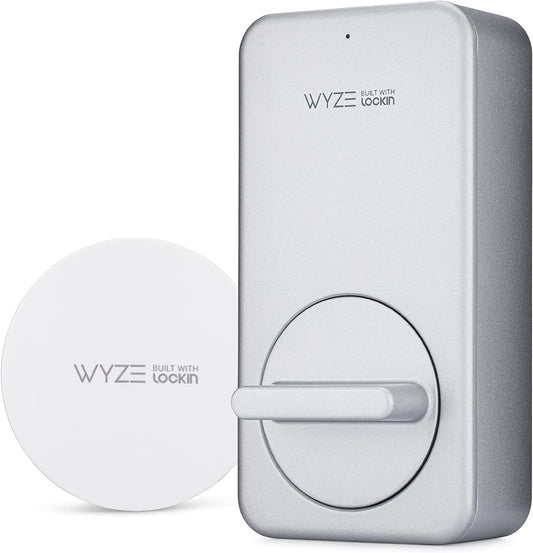 Wireless and Keyless Entry Smart Door Lock with Wifi and Bluetooth Connectivity - Works with Amazon Alexa and Google Assistant - Compatible with Most Deadbolts - Includes Wyze Gateway