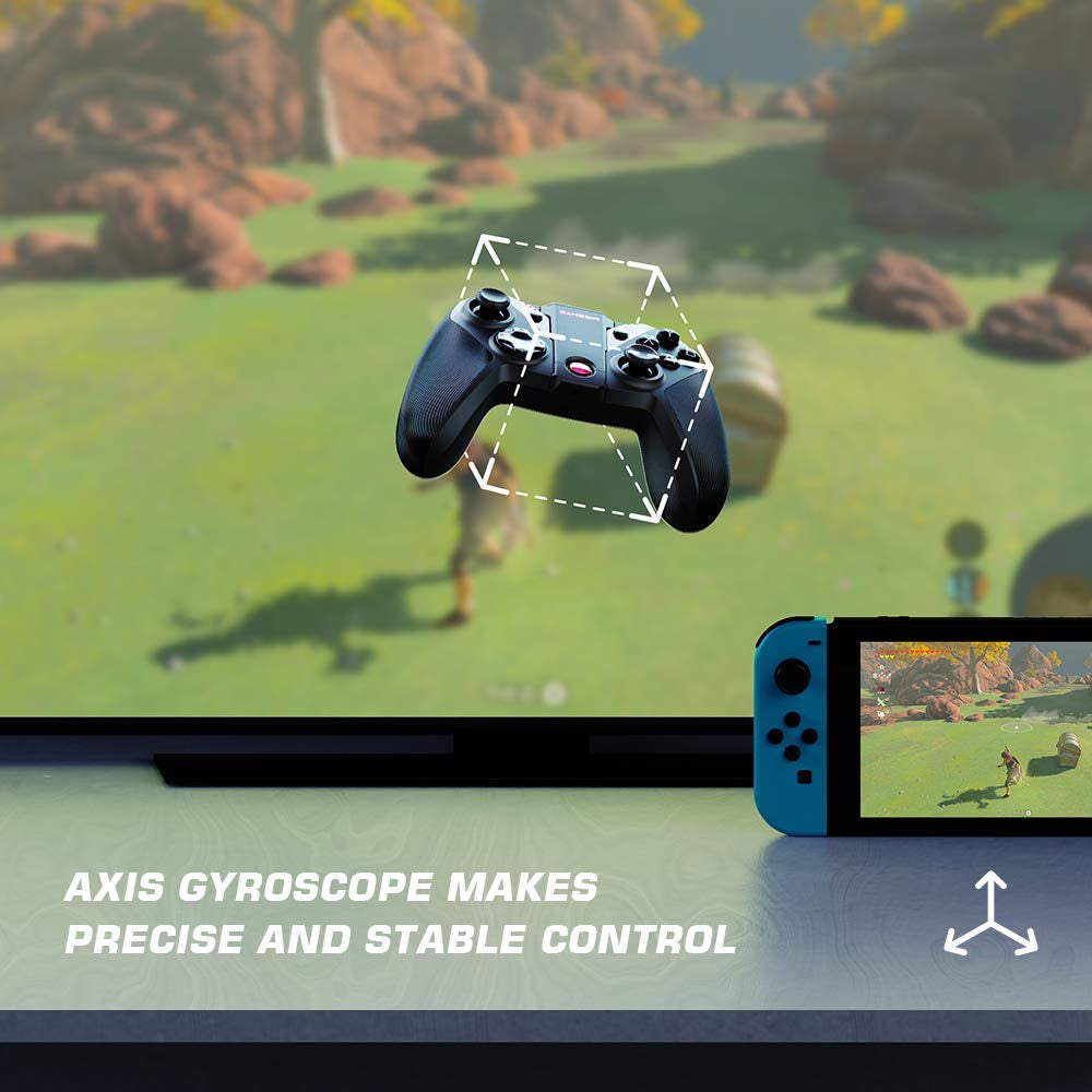 G4 Pro Bluetooth Wireless Game Controller - PC Controller with Magnetic ABXY, Gamepad Joystick for Switch/Windows PC/Android/iOS Mobile Phone - Compatible with Apple Arcade MFi Games