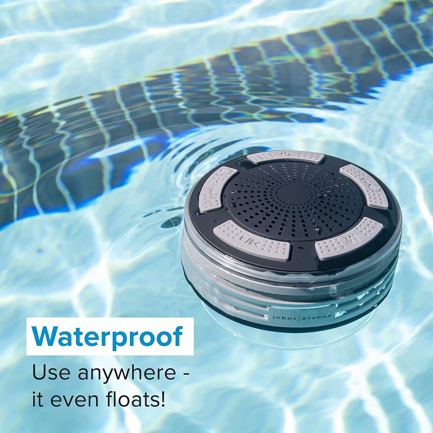 Bluetooth Shower Speaker - Certified Waterproof - Effortless Bluetooth Pairing with All Your Devices - Includes White Gift Box