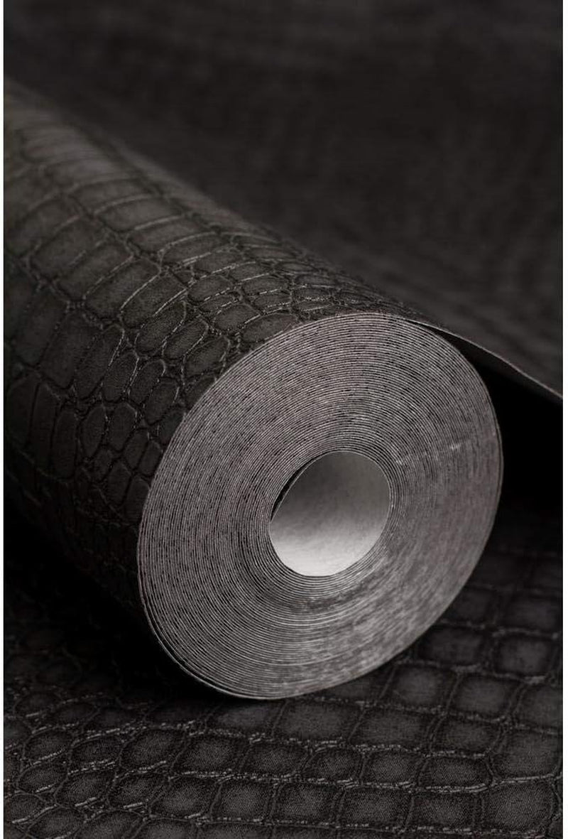 Crocodile Wallpaper, Black