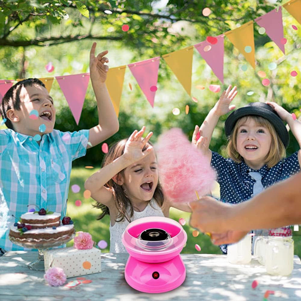 Portable Cotton Candy Machine: 450W Power, Includes Bowl, Sugar Scoop, and 10 Candy Sticks - Ideal for Home Use