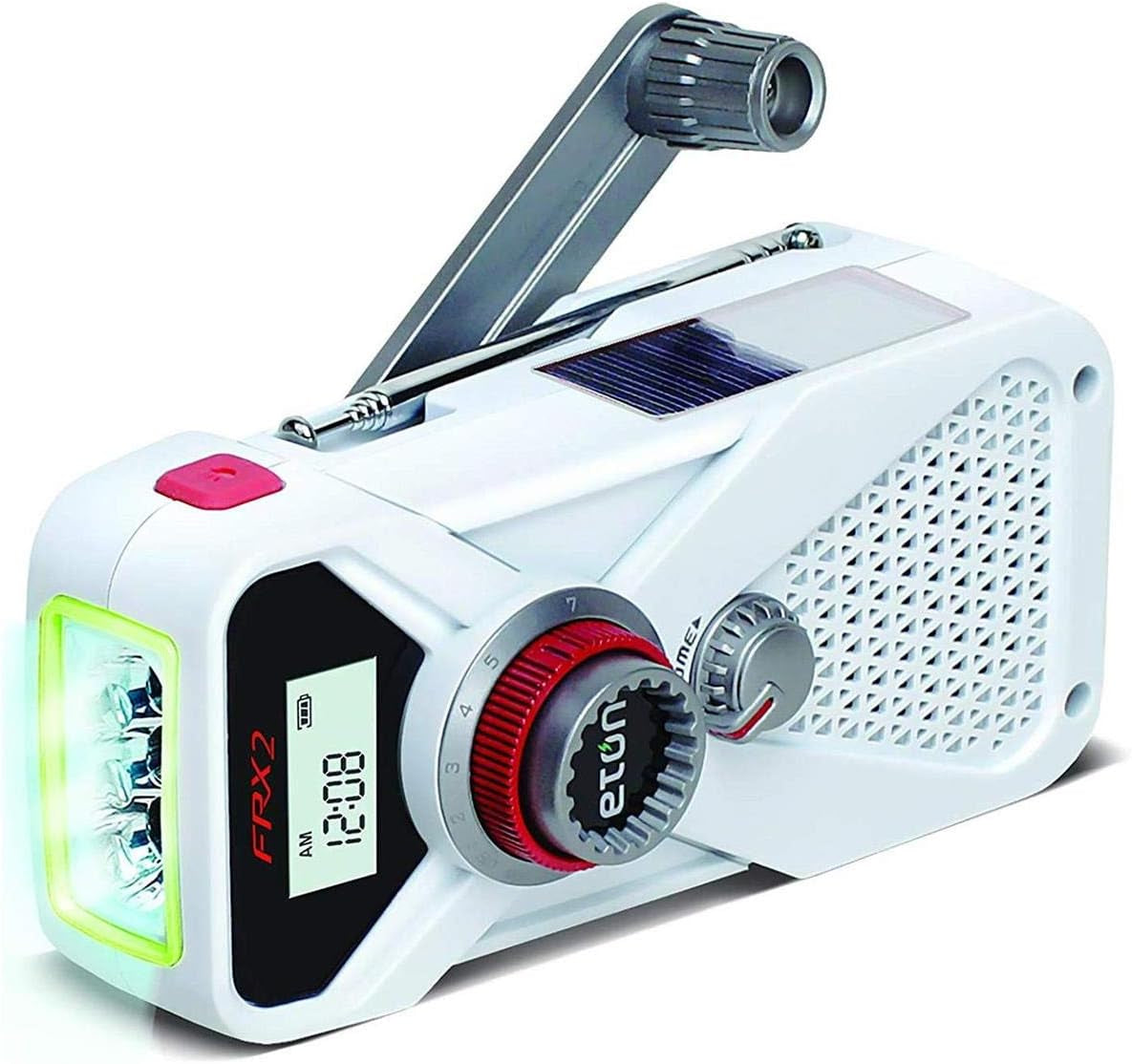 Hand Turbine AM/FM/NOAA Weather Radio with USB Smartphone Charging and LED Flashlight
