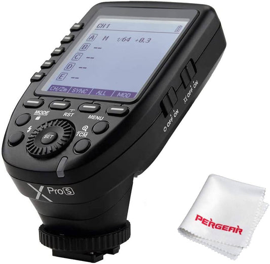 Sony TTL Wireless Flash Trigger Xpro-S with 1/8000S HSS, TTL-Convert-Manual Function, Large Slanted Screen Design, 5 Dedicated Group Buttons, and 11 Customizable Functions