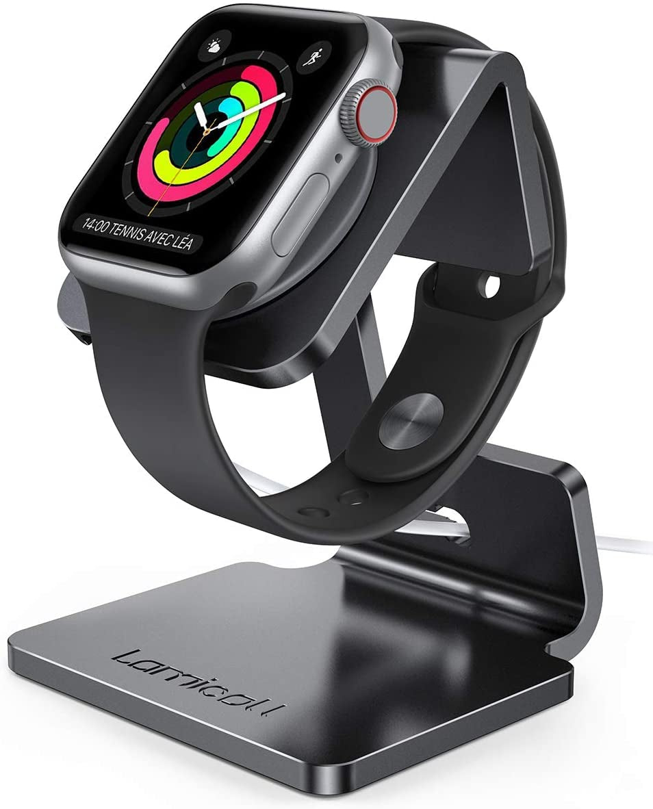 Apple Watch Charging Stand: Premium Desk Holder Dock Station for Apple Watch Series Ultra SE, Series 8 7 6 5 4 3 - Compatible with 44mm, 42mm, 40mm, 38mm, and 45mm Models