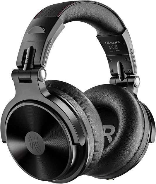 Studio Wireless (Y80B)  Bluetooth Over Ear Headphones - Foldable Headset with 110 Hrs Wireless/Wired Stereo Bluetooth, Deep Bass, and 50mm Neodymium Drivers for PC/Phone.