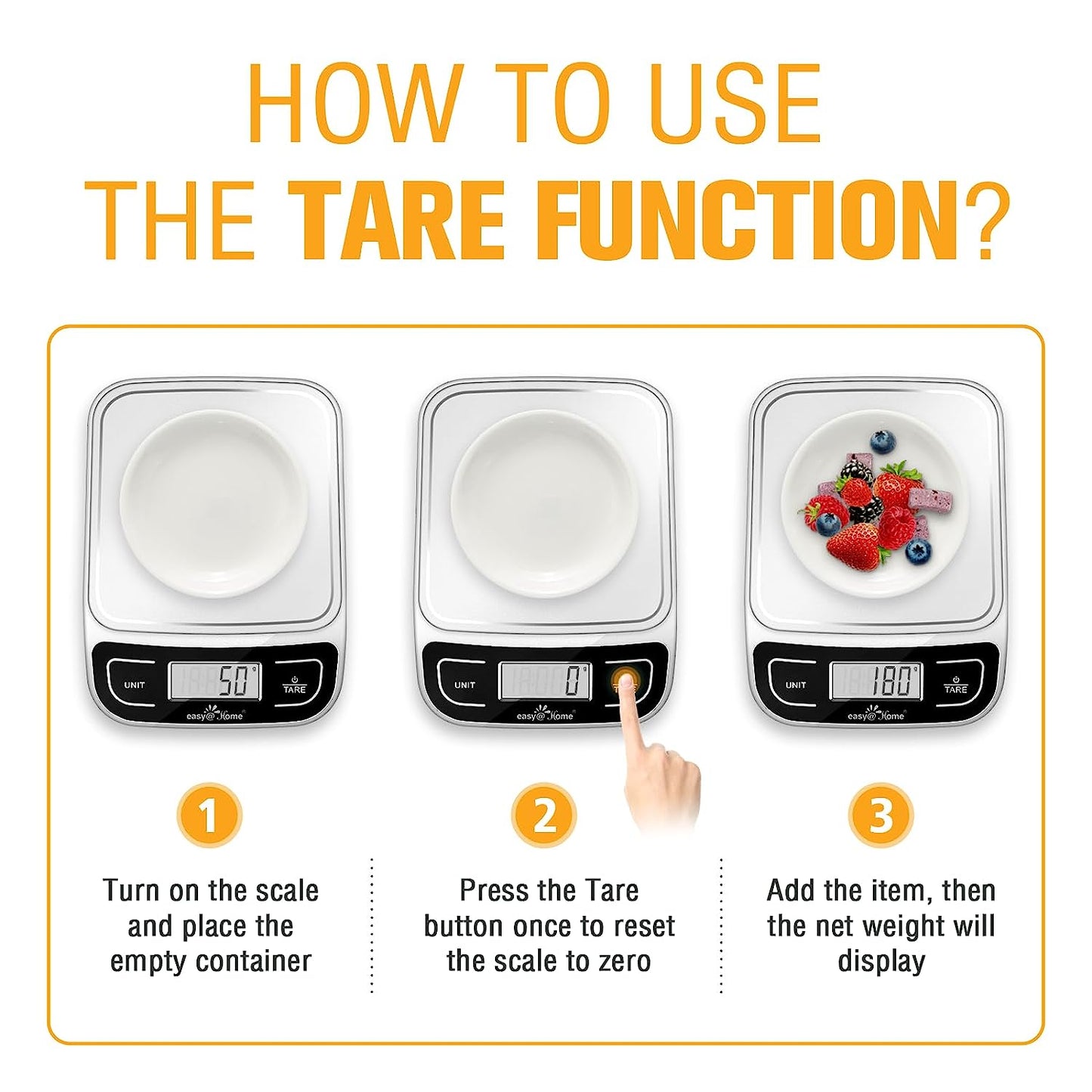 Digital Kitchen Food Scale: High Precision, Multifunctional with 0.04oz Accuracy and 11 lbs Capacity.