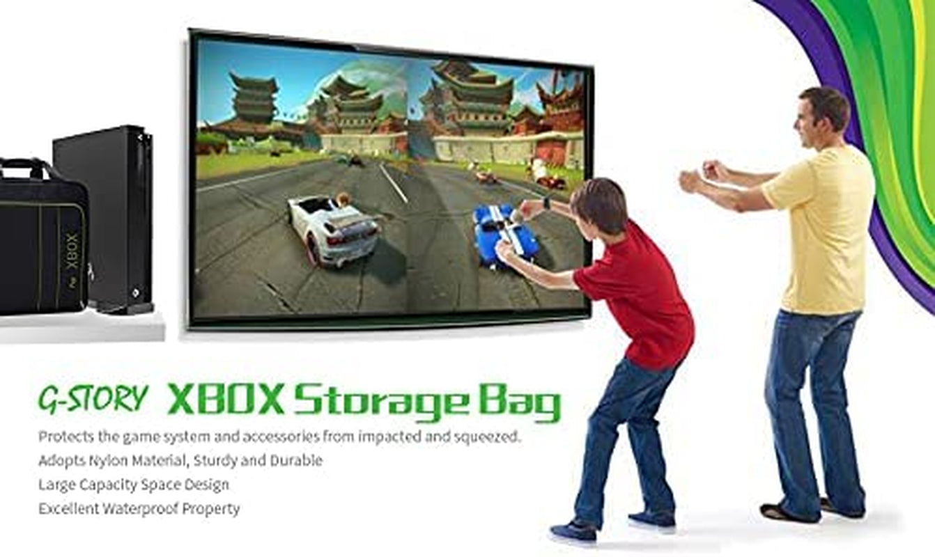 Xbox Series X Series S Case Storage Bag: Travel Bag with Interior Compartments for Xbox Series X and Series S, Xbox Controllers, Xbox Games, and Various Gaming Accessories.