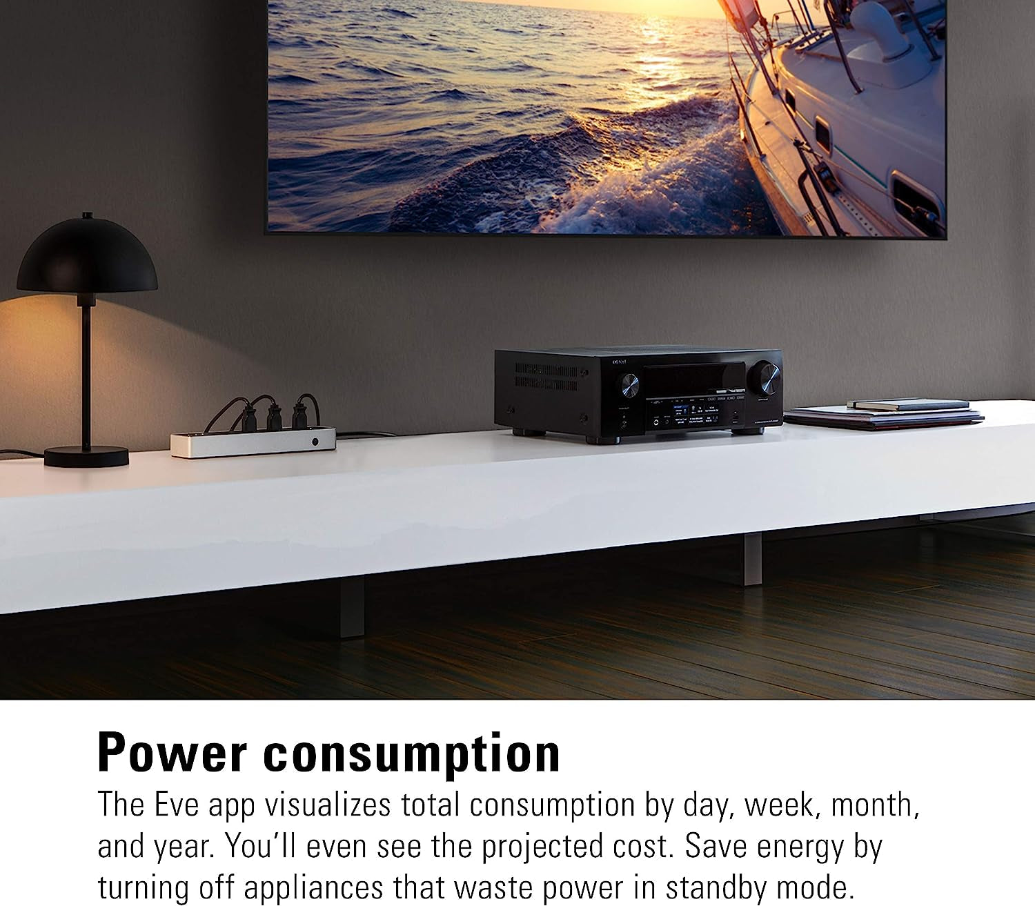 Apple HomeKit Smart Home Energy Strip: Triple Outlet with Power Meter, Built-In Schedules & Switches