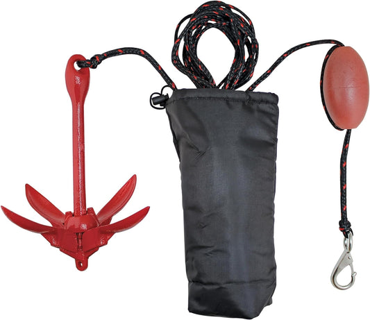 Complete BoatTector PWC Anchor Kit with Rope/Marker Buoy/Storage Bag