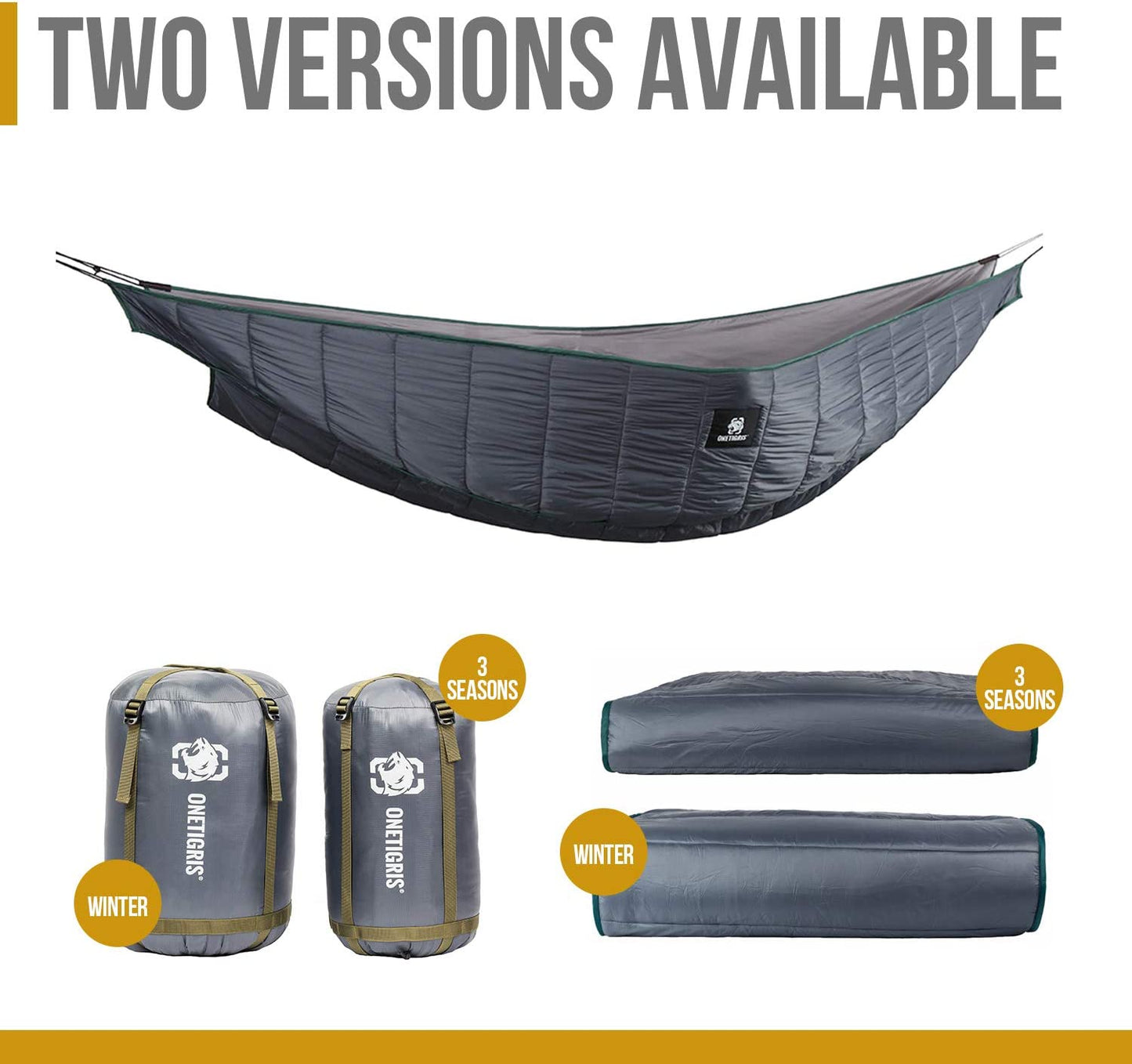 Shield Cradle Double Hammock Underquilt - Essential Hammock Camping Gear for Winter Seasons.