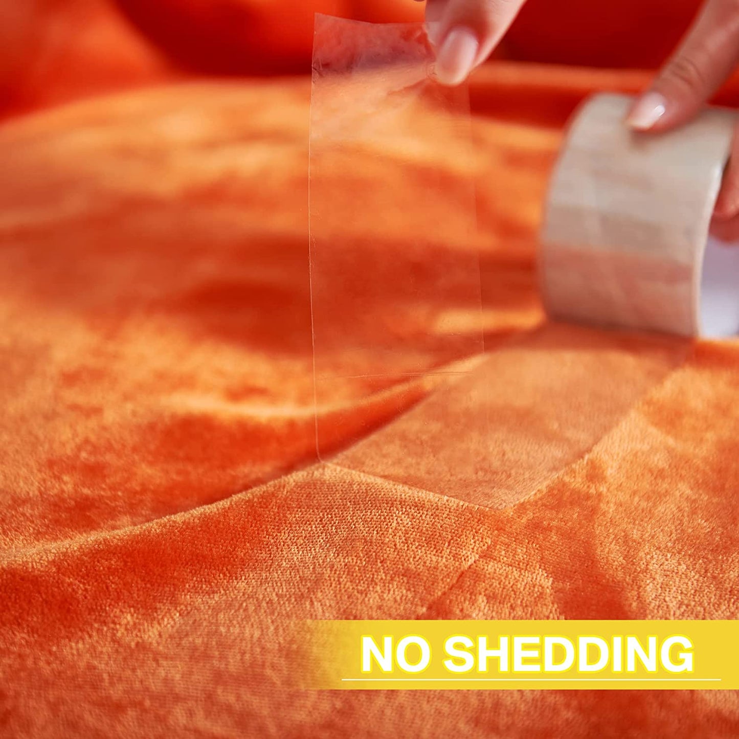 Kids Sherpa Fleece Throw Blanket for Couch - A Winter Warm, Fuzzy, and Soft Blanket measuring 50 inches x 60 inches. It's Velvet Reversible and offers a Luxurious feel. Ideal for home, bed, and school use, and comes in an attractive Orange color.