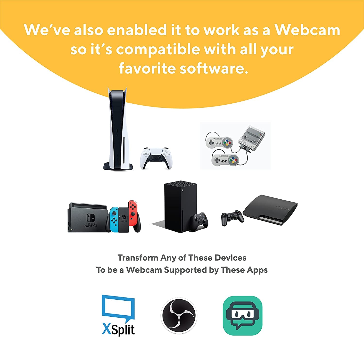 Shadowcast - Effortlessly Connect and Play Game Consoles on your Laptop, Compact Capture Card with Excellent Performance.