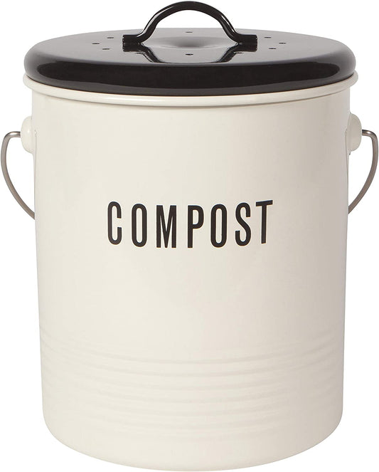 Vintage Ivory Compost Bin by Now Designs 