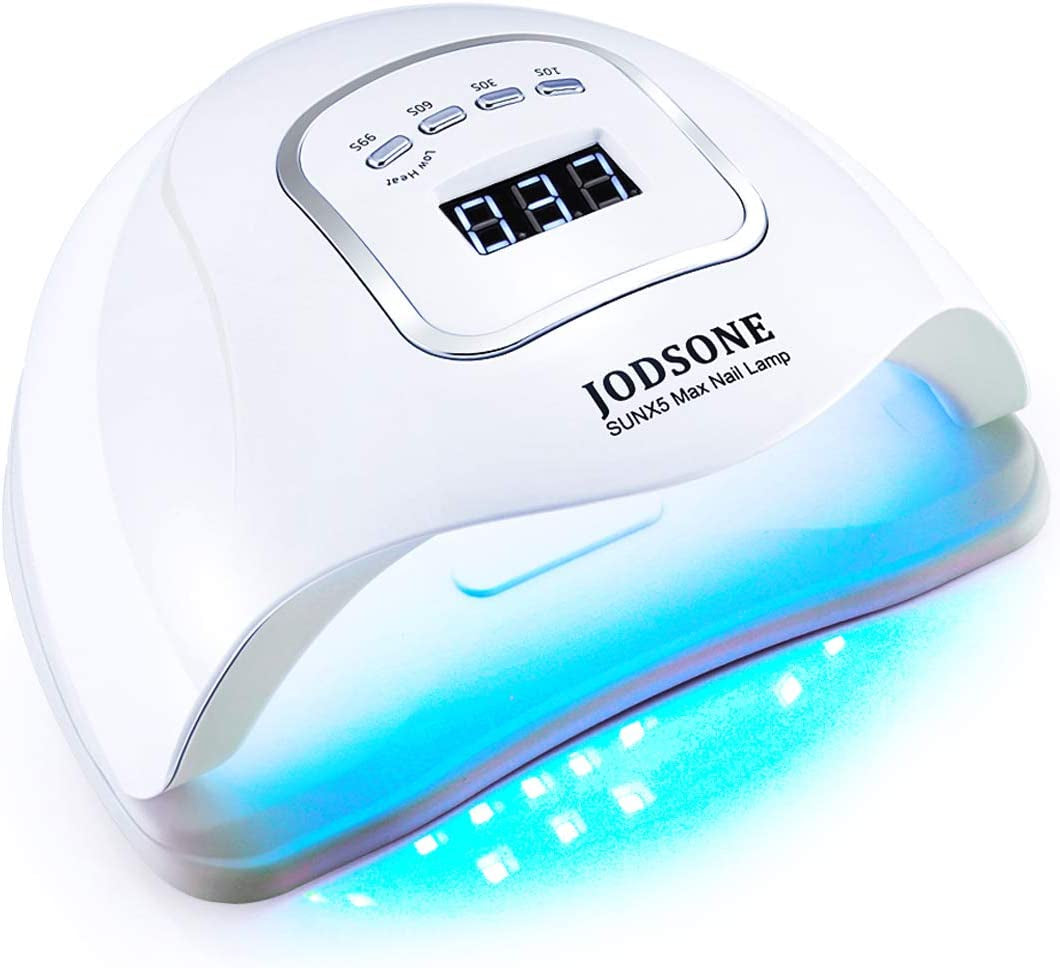 150W UV LED Nail Lamp: Professional Nail Dryer for Gel Polish with 45 Light Beads, Automatic Sensor & 4 Timers