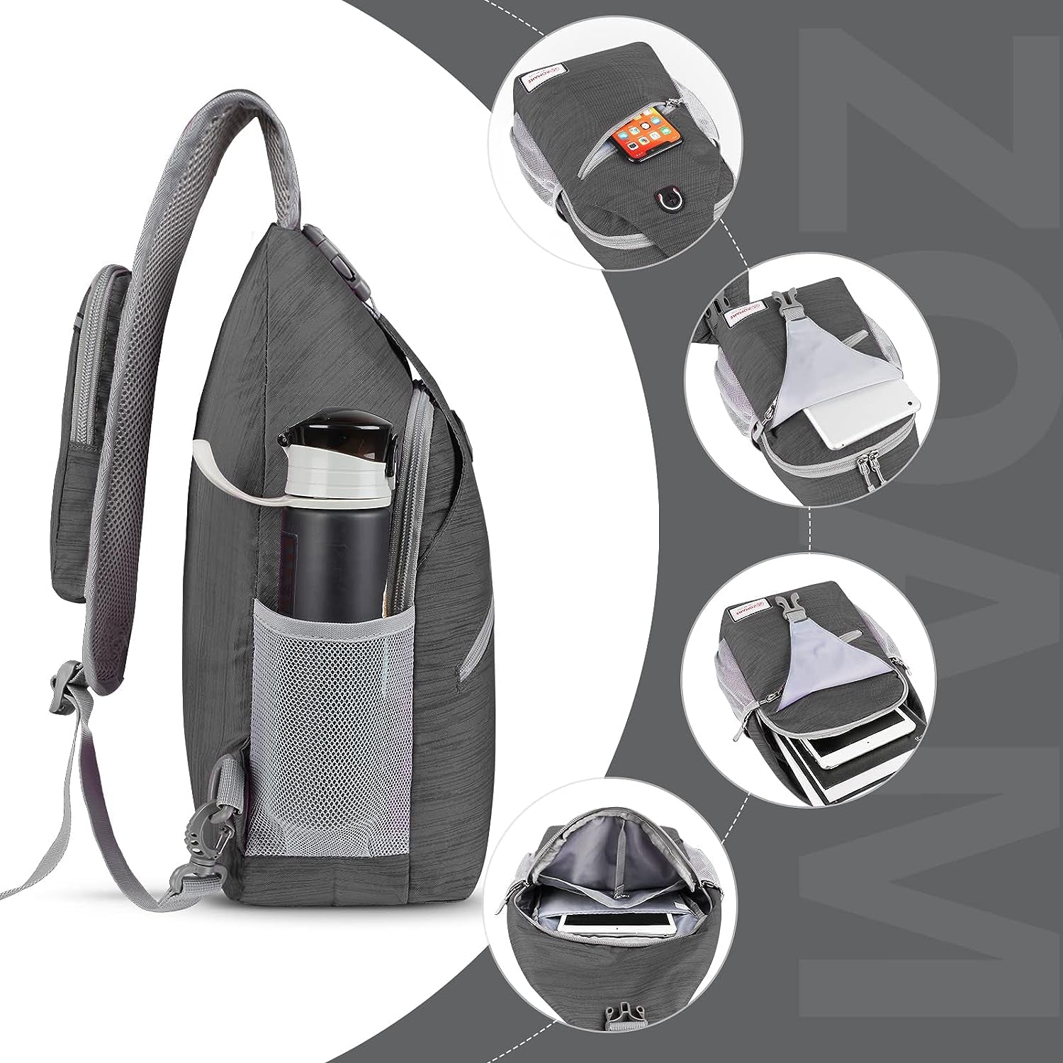 Crossbody Sling Backpack – A Shoulder Chest Bag designed for both Women and Men, perfect for Travel, Hiking, and Daypack use.