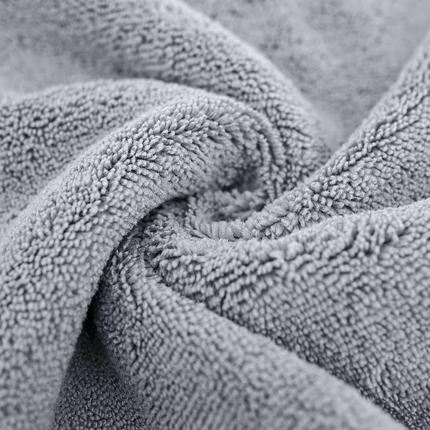 Microfiber Quick Dry Lint Free Bath Towel, 57 x 30 in, Pack of 4 (Gray)