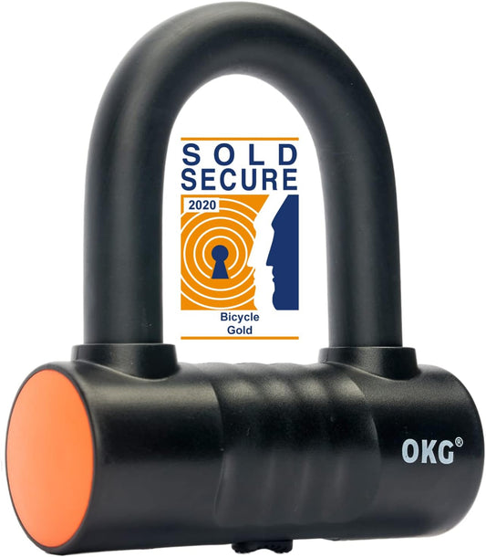 Small U Lock - High-Strength 18mm (11/16") Thick Hardened Alloy Steel U Shackle, Enhanced Anti-Theft, Anti-Saw, Anti-Cut Features for Motorcycle and Bicycle Security (Excludes Security Cable and Chain)