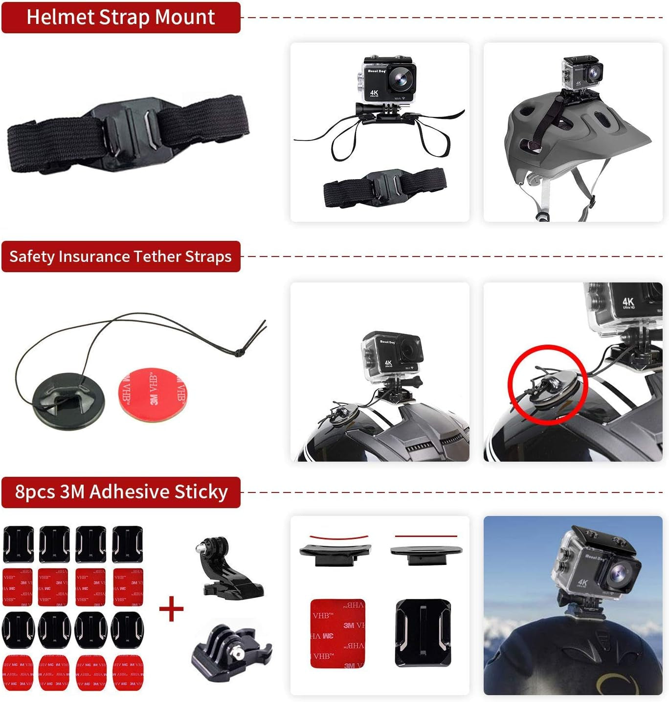 65-in-1 Action Camera Accessories Kit for GoPro Hero and Compatible Brands - Essential Bundle Set for Enhanced Filming Experience