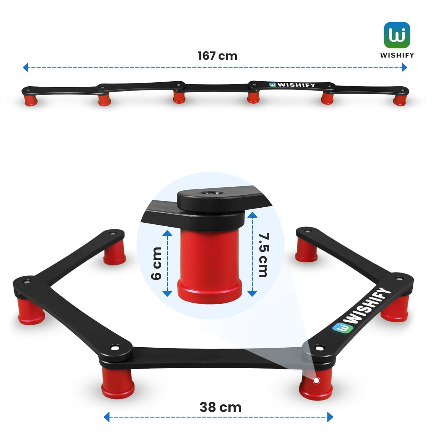 Enhanced Hockey Stick Handling Trainer - Portable Lightweight Training Aid for Improved Puck Control, Drills, and Shooting Practice on Ice and Synthetic Tiles - Includes Carry Bag