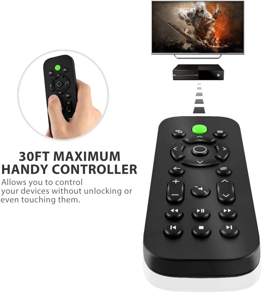 Wireless Multimedia IR Console Remote Control for Xbox One, Xbox One S, and Xbox One X