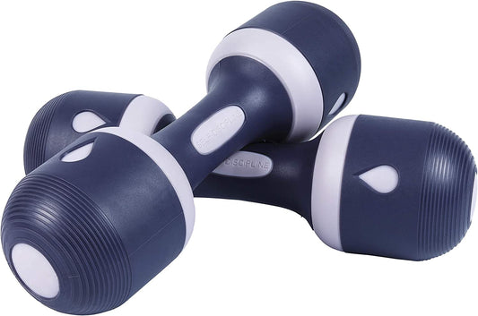 Adjustable Dumbbell Set for Women - 5-in-1 Weight Options, Non-Slip Neoprene Handles, Home/Gym/Office.