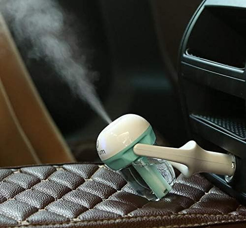 Portable Car Humidifier - Aromatherapy Diffuser for Car Interior Decor - Non-Spillable 50ml  - Blue