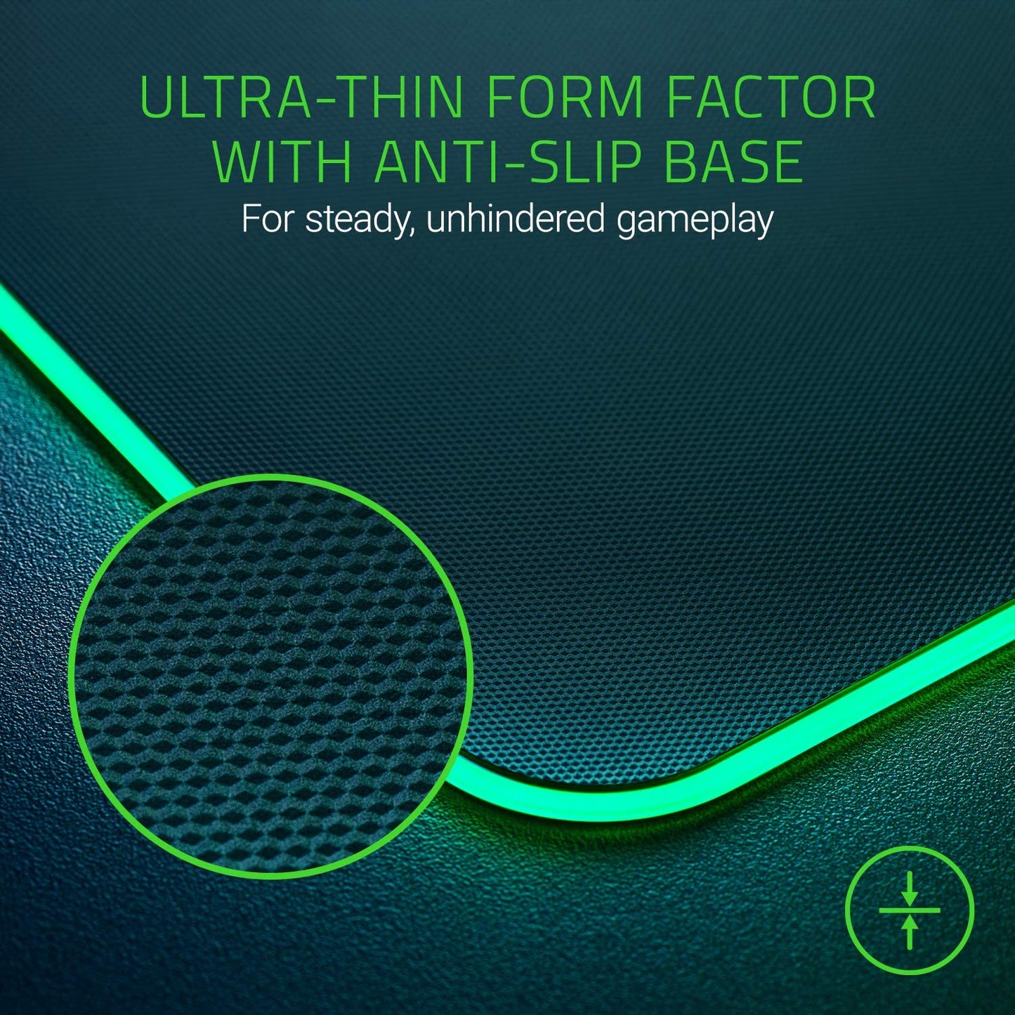V2 RGB Gaming Mousepad: Personalizable Chroma Illumination - Integrated Cable Organization - Optimal Control & Speed - Non-Slip Rubberized Base