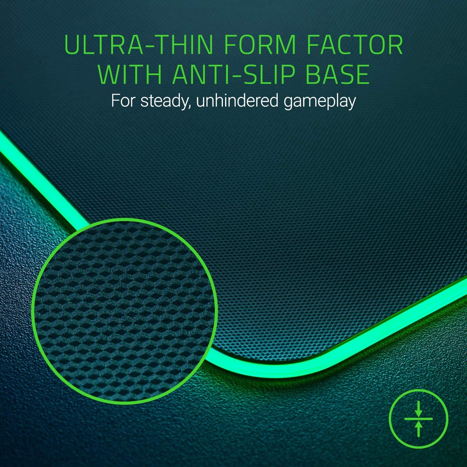 V2 RGB Gaming Mousepad: Personalizable Chroma Illumination - Integrated Cable Organization - Optimal Control & Speed - Non-Slip Rubberized Base