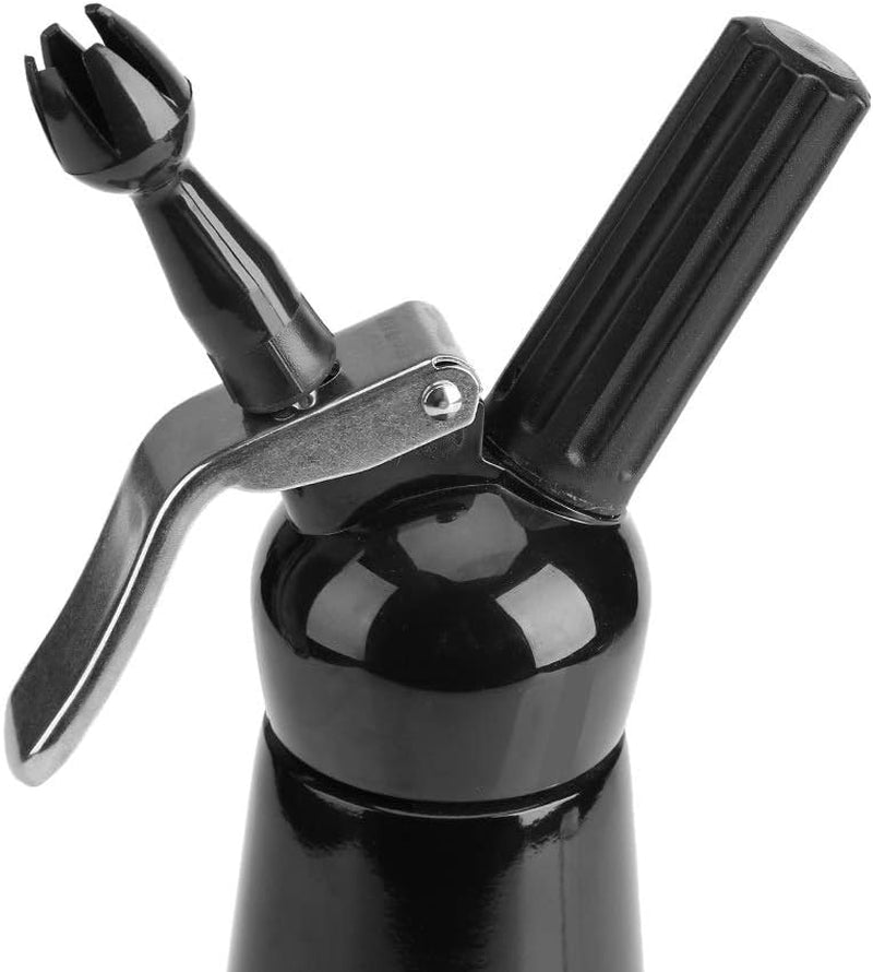 Professional Whipped Cream Dispenser: Whipping Siphon Whip Foam Maker for Delicious Homemade Whipped Creams, Sauces, Desserts, and Infused Liquors, with a 500mL capacity.