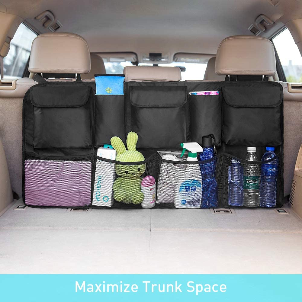 Large Car Trunk Backseat Organizer, SUV Hanging Storage Bag (42 x 22 inch)