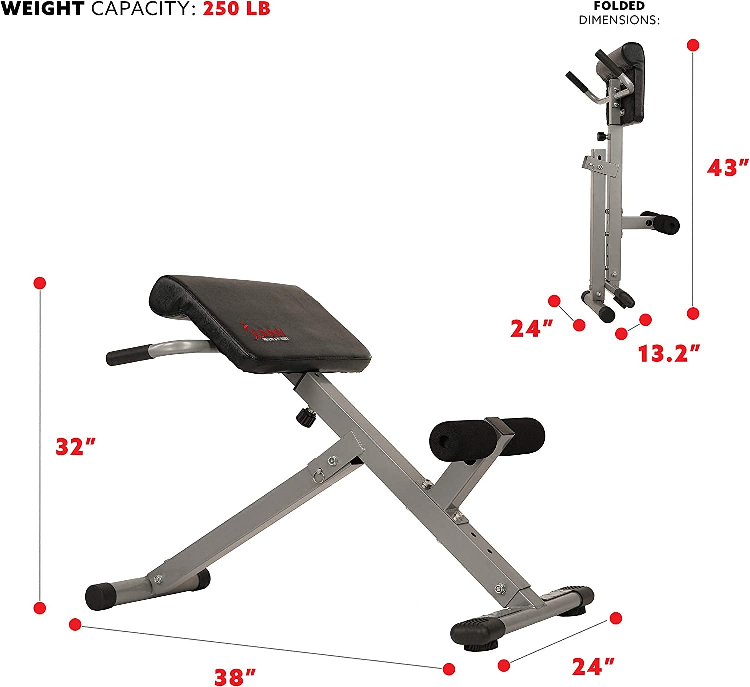 Fitness Hyperextension Roman Chair