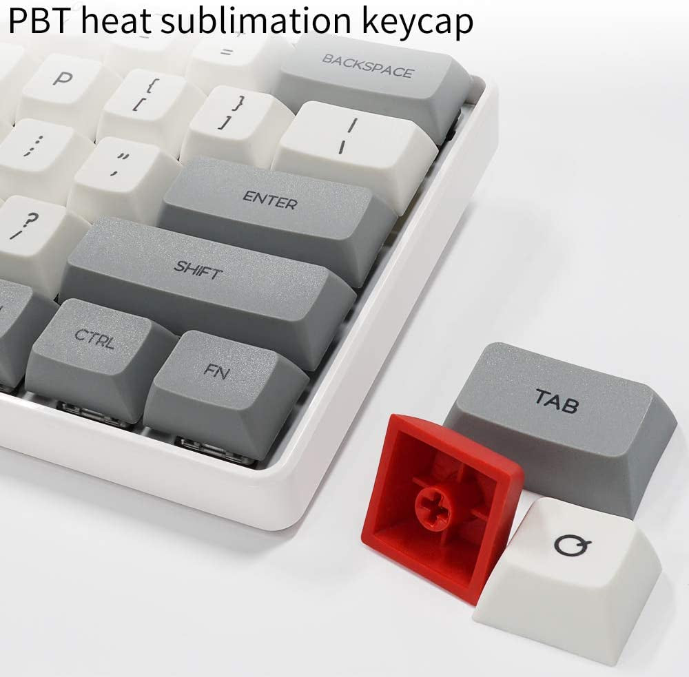 SK61 Hotswap Mechanical Gaming Keyboard - 61 Keys with Optical Switch, RGB Lighting, and Programmable Customization. Features Gateron Red Switches Grey