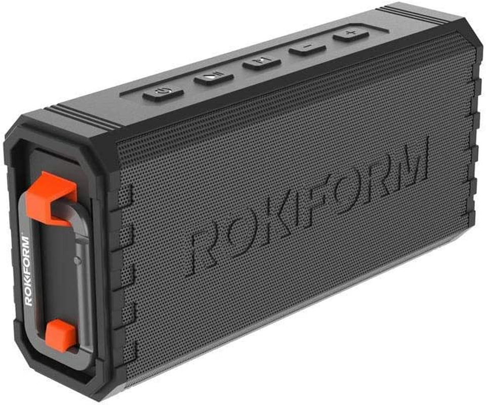 Rugged Magnetic Golf Speaker - Portable, IPX7 Waterproof & Dustproof, 24-Hour Battery, Loud and Clear Sound (Black)