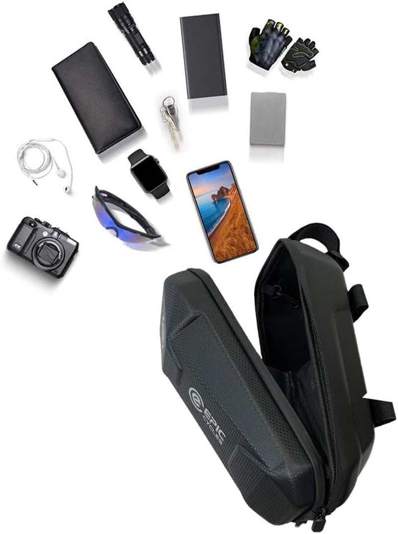 Waterproof Large EVA Handlebar Scooter Storage Bag - Front Hanging Bag for Electric Scooters and Bikes