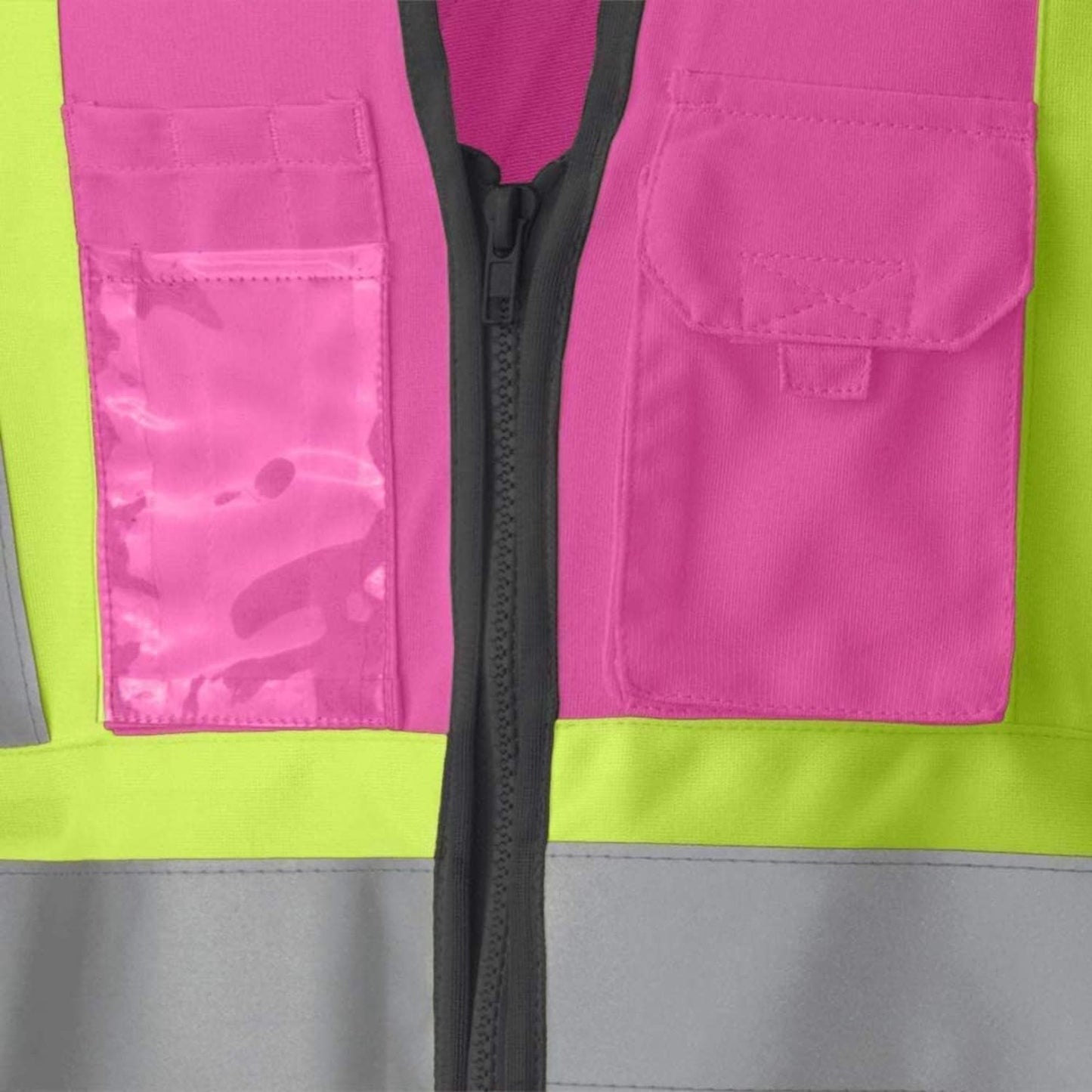 Women's High Visibility Safety Vest in Pink - Size Small