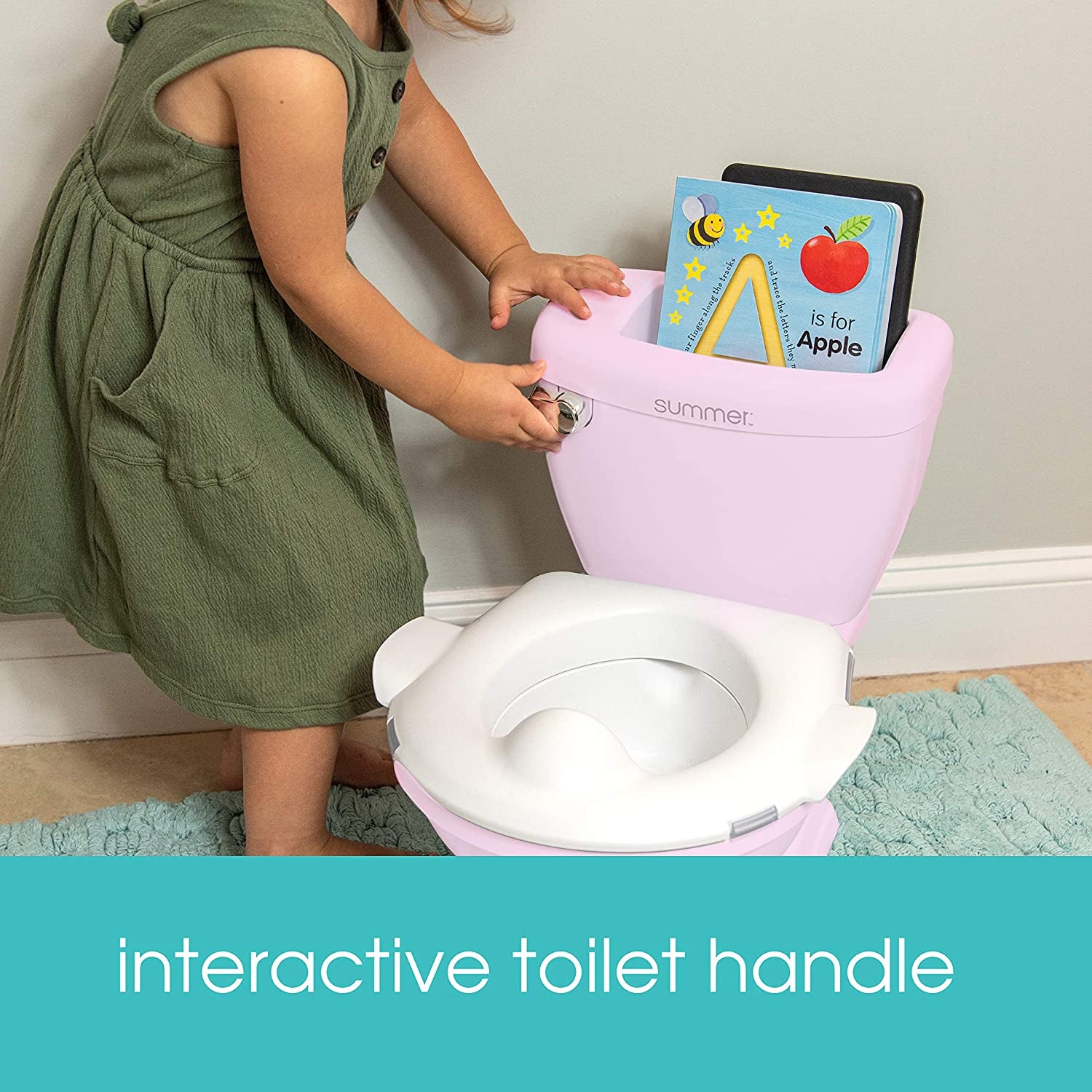 Infant Potty with Transition Ring & Storage - Pink