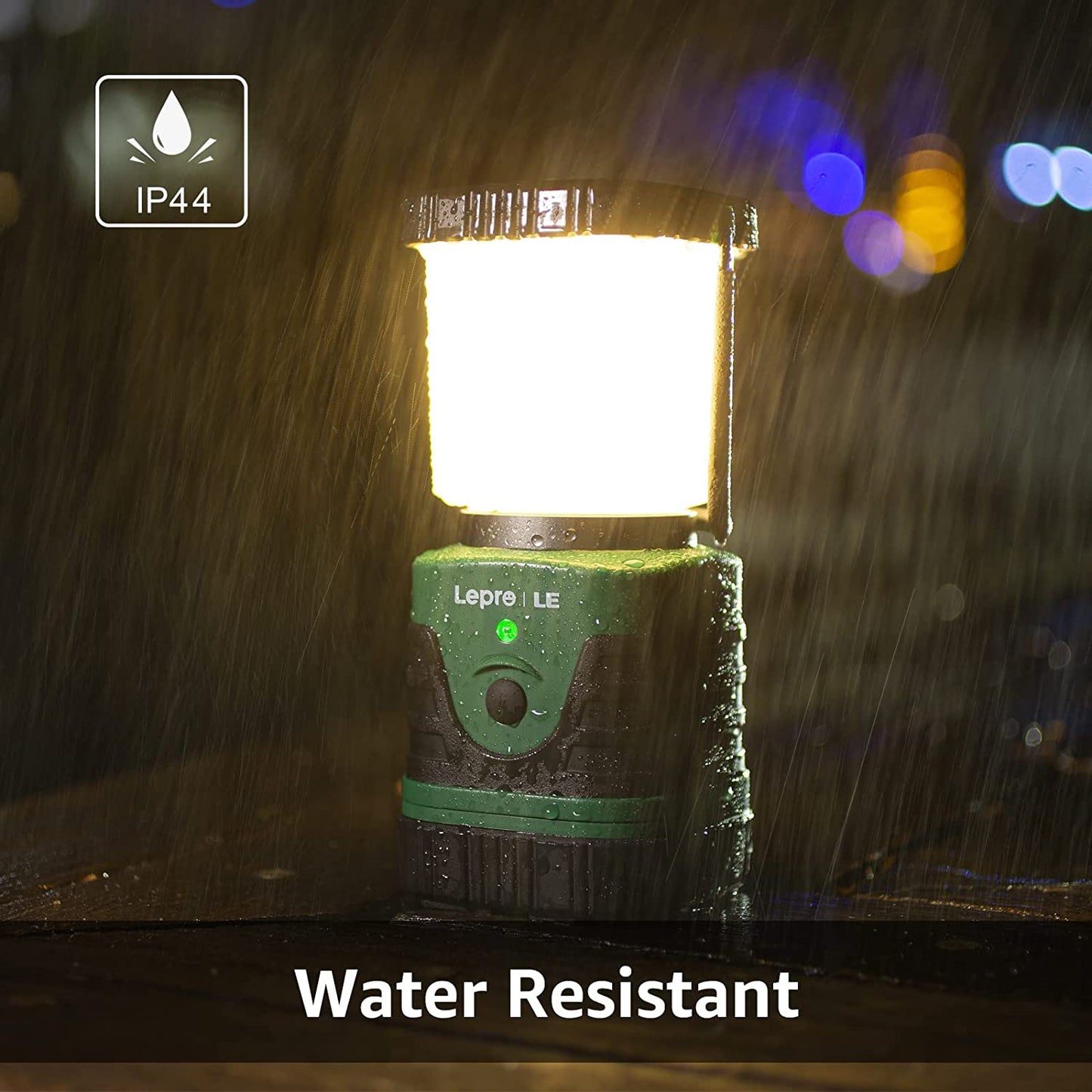 1000 Lumen USB Rechargeable Electric Camping Lantern - Features 4 Lighting Modes, Doubles as a 4400mAh Power Bank, IP44 Waterproof Rating; Ideal for Outdoor Activities like Camping, Hiking, Climbing, and as an Emergency Light during Power Outages.