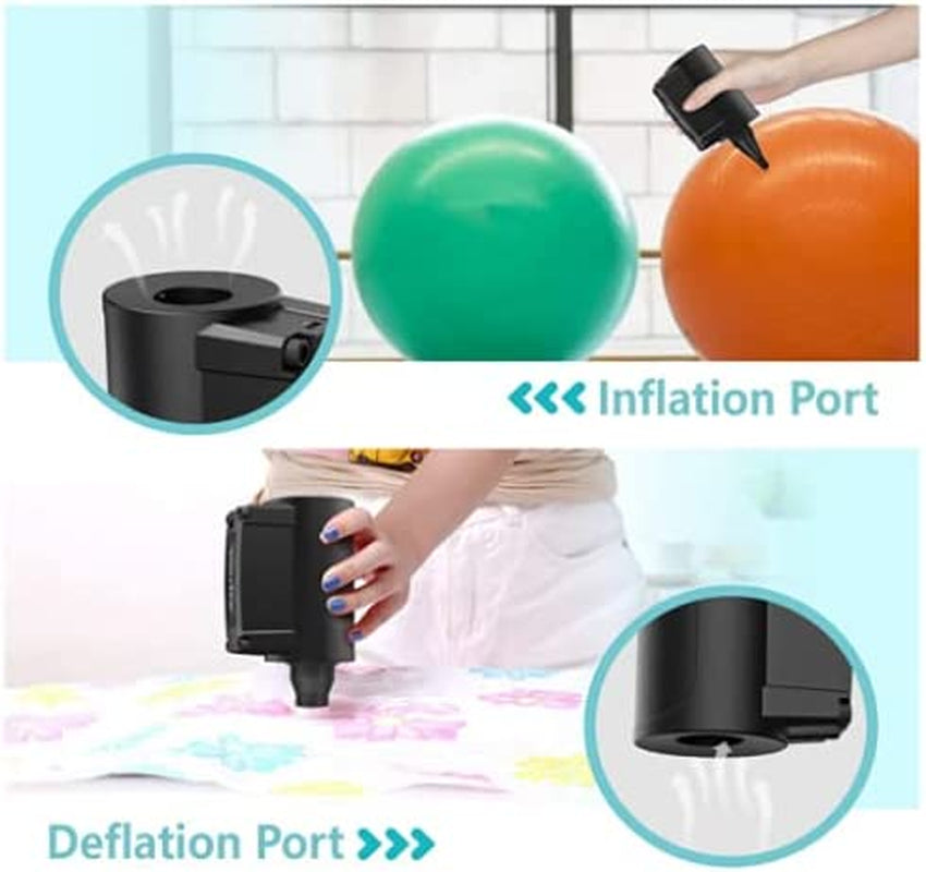 Wireless Rechargeable Electric Air Pump: Quick-Fill Inflator for Pool Inflatables, Air Mattresses, Exercise Balls, Air Boats, and Yoga Balls - Ideal for Inflating and Deflating.