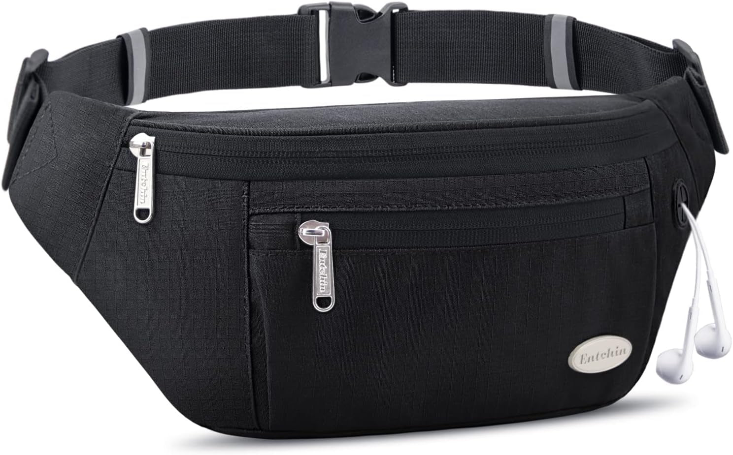 Multi-Pocket Fanny Pack - Stylish Waist Pack for Women and Men - Perfect for Hiking, Running, Travel, and Cycling.