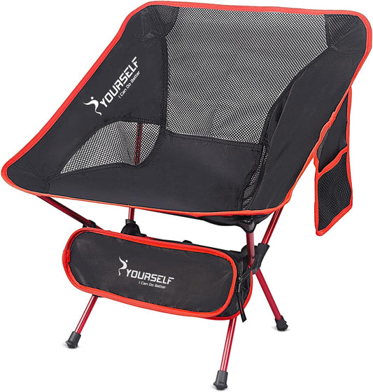 Portable Camping Chairs - Foldable, Lightweight, and Comfortable for Adults, Ideal for Outdoor Use, Beach, Lawn, and Camping Activities