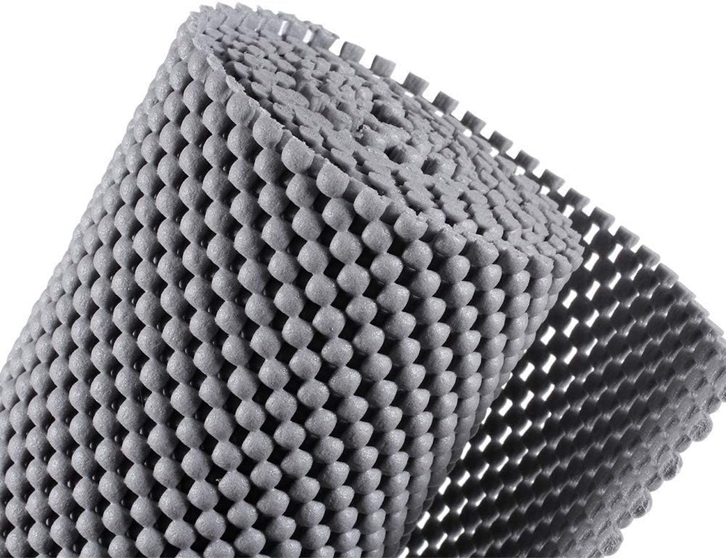 Grid Pattern Non-Slip Shelf Liners - 78 x 20 Inch Sheets that are Easy to Cut - Made from PVC with a Non-Adhesive, Anti-Slip Design - Suitable for Kitchen Cabinets, Drawers, Refrigerator Shelves, Bathroom Floors, and for Use in Home and Office Settings