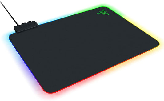 V2 RGB Gaming Mousepad: Personalizable Chroma Illumination - Integrated Cable Organization - Optimal Control & Speed - Non-Slip Rubberized Base