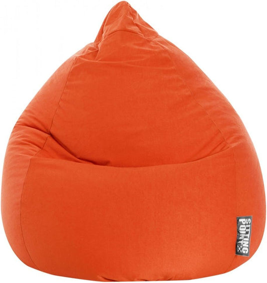 Contemporary Polyester Microfiber Upholstered Bean Bag Chair  - Clementine