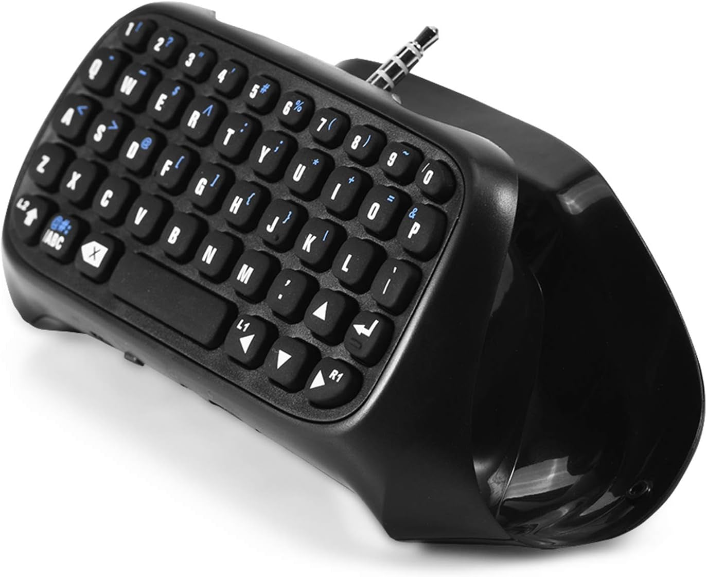 Digital Mini BT Keyboard Chatpad for Playstation 4 - Portable Chatpad with BT Message Key Pad designed to fit Gaming Controller. Features Built-in Speaker and USB Connectivity.