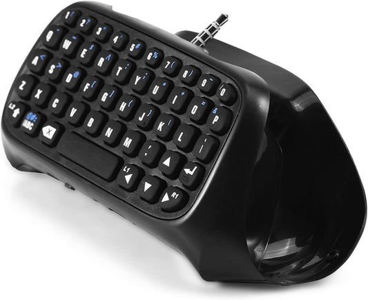 Digital Mini BT Keyboard Chatpad for Playstation 4 - Portable Chatpad with BT Message Key Pad designed to fit Gaming Controller. Features Built-in Speaker and USB Connectivity.