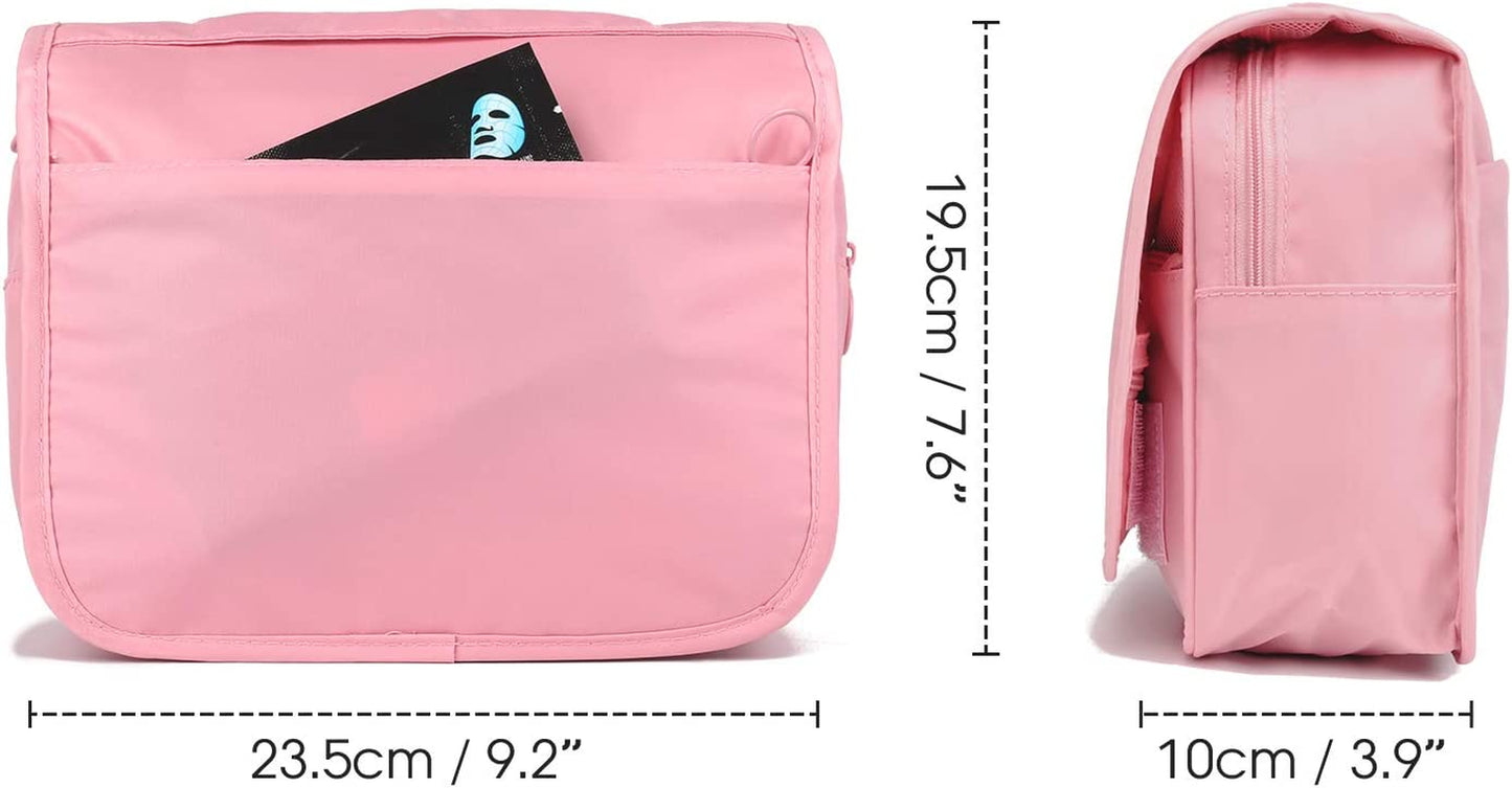 Waterproof Organizer Hanging Travel Toiletry Bag Cosmetic Make up Organizer  - Pink