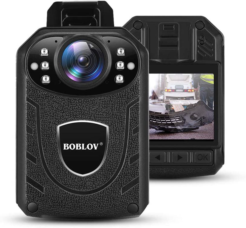 1296P Body  Camera Support 8-10 Hours Recording - Auto Night Vision - Memory Expand Max 128G Lightweight and Portable Easy to Operate 