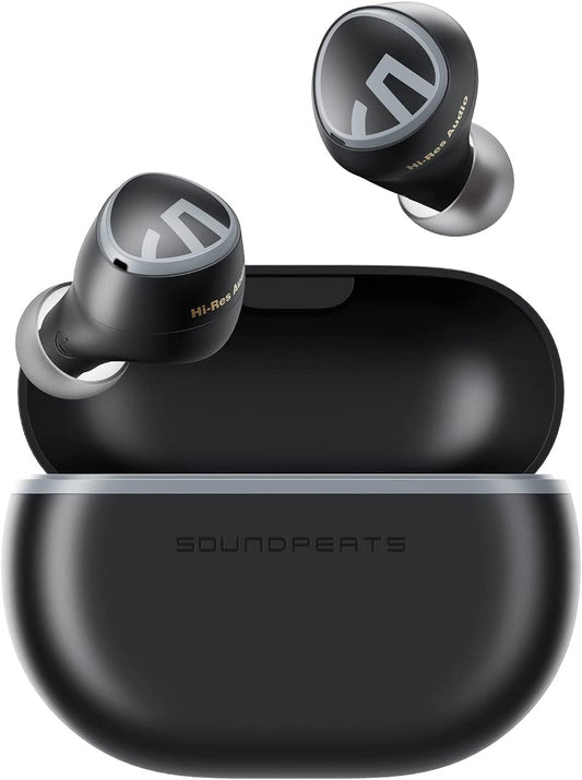 Mini HS Bluetooth 5.3 Wireless Earbuds - True In-Ear Wireless Earphones with Hi-Res Sound, AI-Enhanced Calls, Multipoint Connectivity, Customizable EQ via App, Gaming Mode, and 36-Hour Playtime (Black)